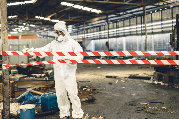 Professional Biohazard technician working in Bitely, MI
